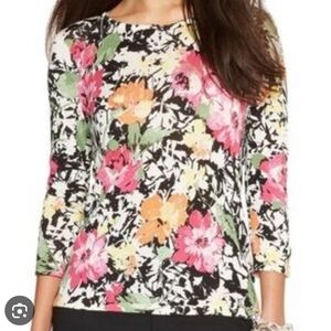 Ralph Lauren Linen Floral Top